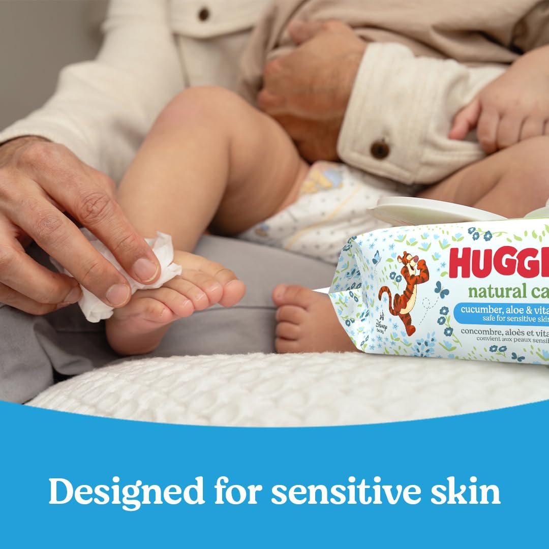 HUGGIES Natural Care Refreshing Baby Wipes, Scented, 15-Pack, 960 Wipes