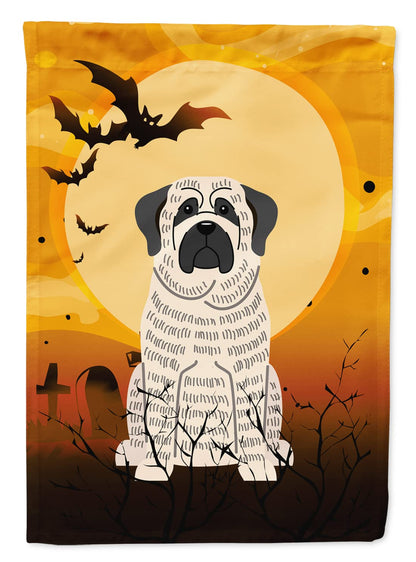 Drapeau décoratif Caroline's Treasures BB4282CHF Halloween Mastiff Bringé Blanc, format maison, grande taille, multicolore