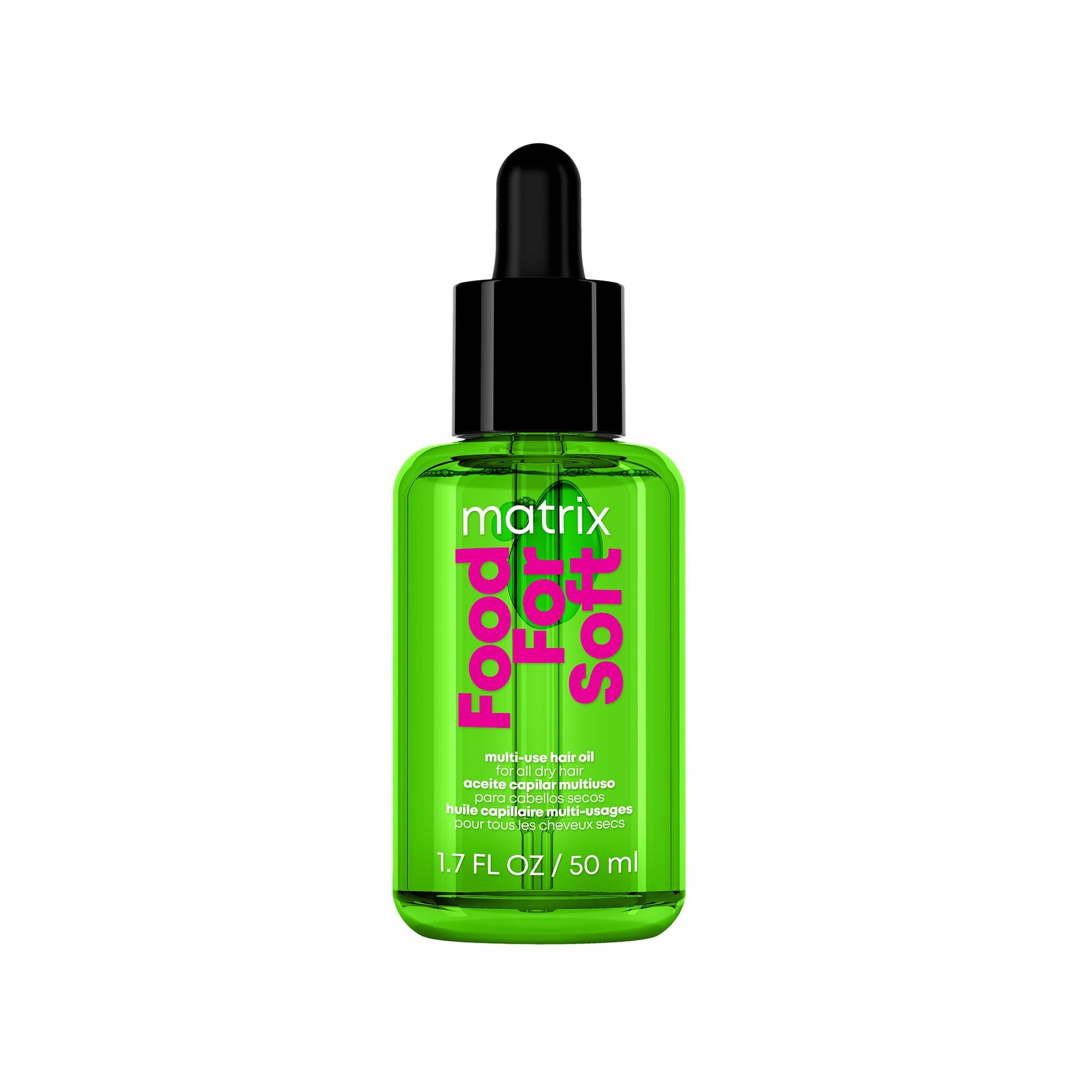 Matrix Multi-Use Hair Oil Serum for All Dry Hair, Hydrating Leave-In Treatment With Avocado Oil, Food for Soft, 50 ml - Available at All In One Marketplace Canada
