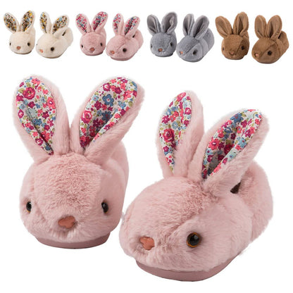Fadezar Toddler Slippers Girl Boy House Slipper Kids Rabbit Winter Slipper Warm Bunny Slippers Soft Plush Indoor Girls Boys Slipper Cover Heel Pink Pink 5-6 toddler CN 140 🍁 All In One Marketplace Canada