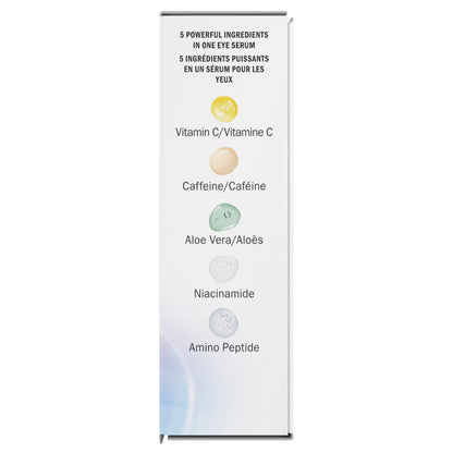 Olay Super Eye Serum - Vitamin C, Caffeine, Niacinamide, Amino Peptide, Aloe Vera - Brightens Dark Circles, Anti-Wrinkle, Anti-Aging, Brightening, Smooths Fine Lines, Firming, Hydrating, 13 mL