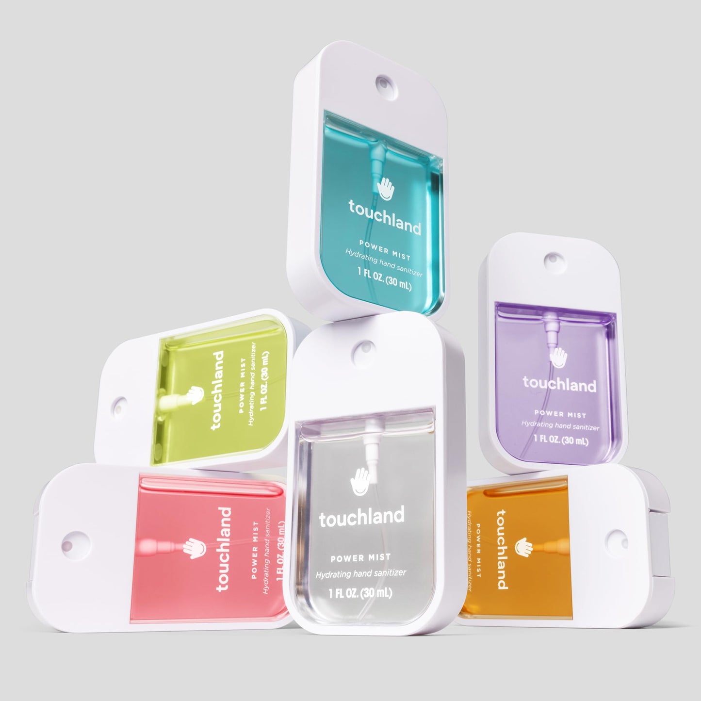 Touchland Hand Sanitizer Spray, Fresh & Woods Trio - 3 x 1 FL OZ