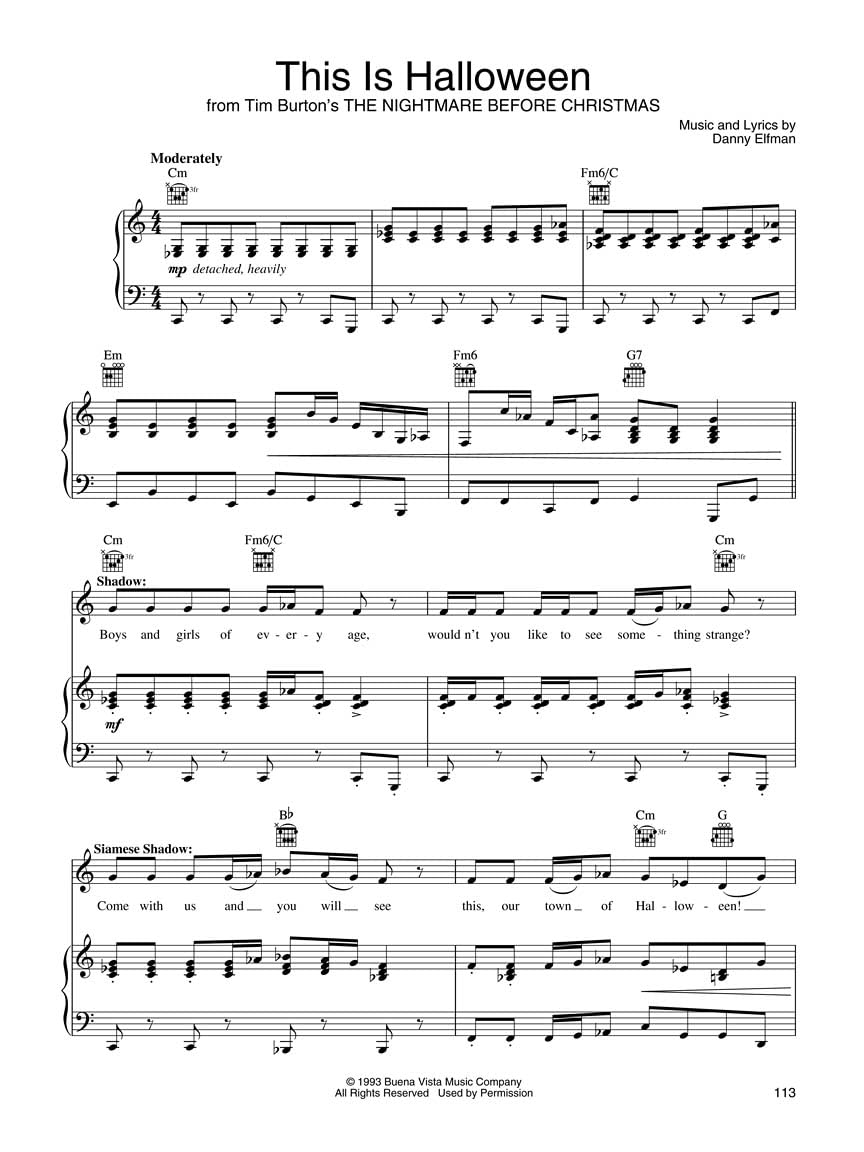 Recueil de partitions pour piano, chant et guitare « Halloween Spooktacular » | Livre de musique pour piano avec 37 succès effrayants | Collection de partitions d'Halloween pour chanteurs et pianistes | Arrangements musicaux