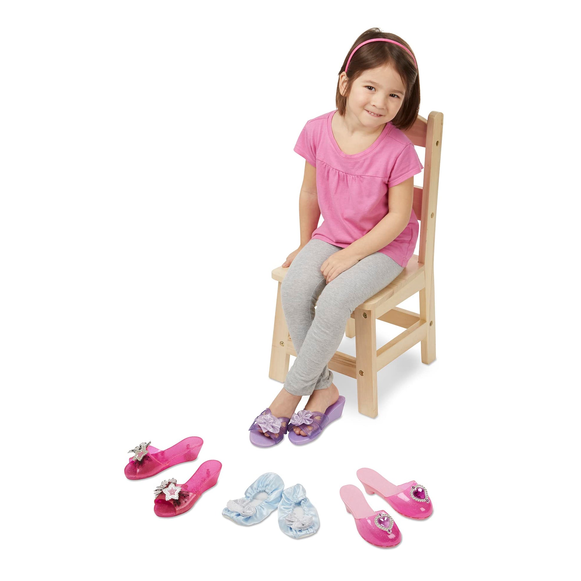 Melissa & Doug Step in Style 4-Pair Dress-Up Shoes Play Set Melissa & Doug