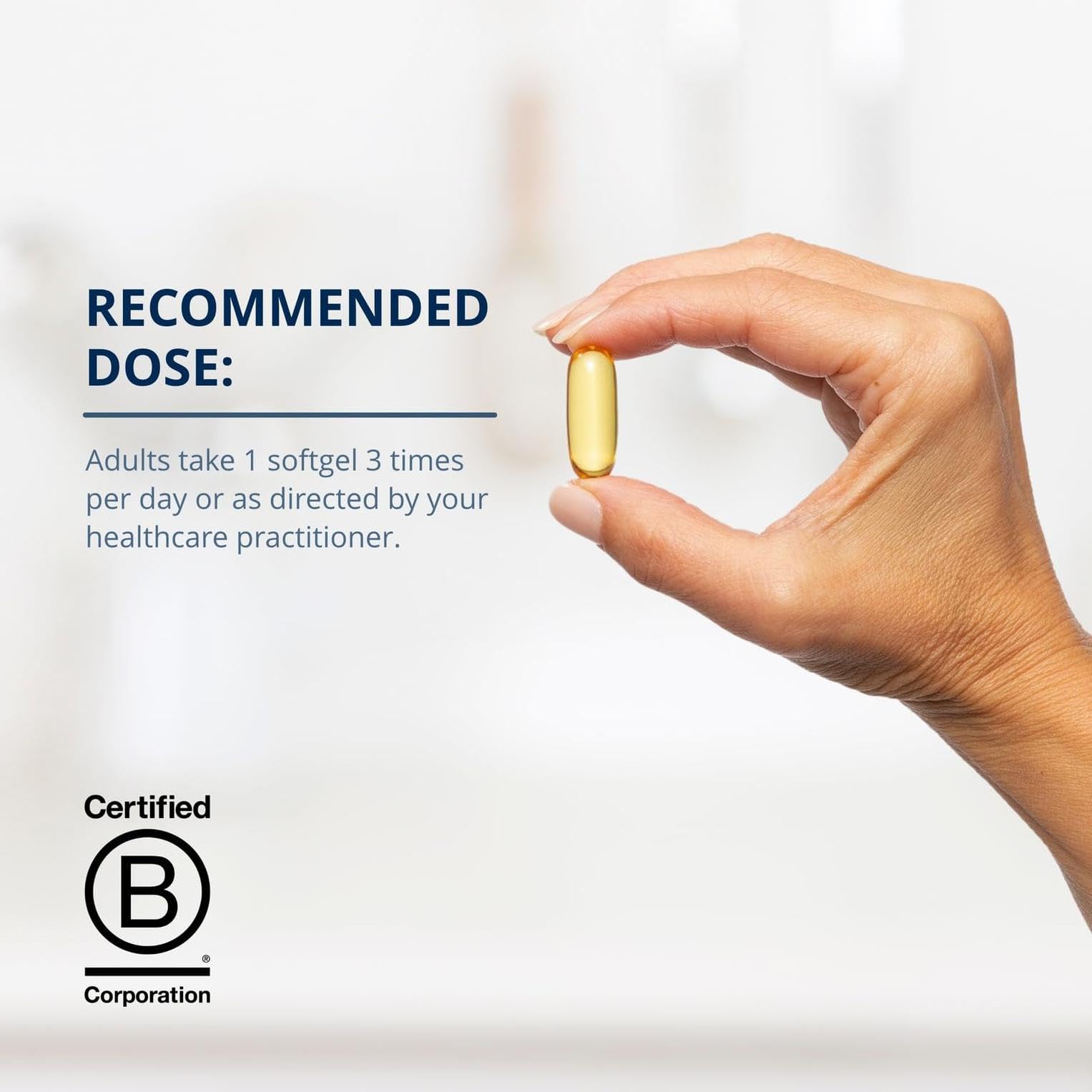 Metagenics OmegaGenics EPA-DHA 1000 mg - High Potency Omega-3 Fish Oil Supplement for Heart, Brain & Joint Health* - Sustainably Sourced - 60 Softgels - Available at All In One Marketplace Canada