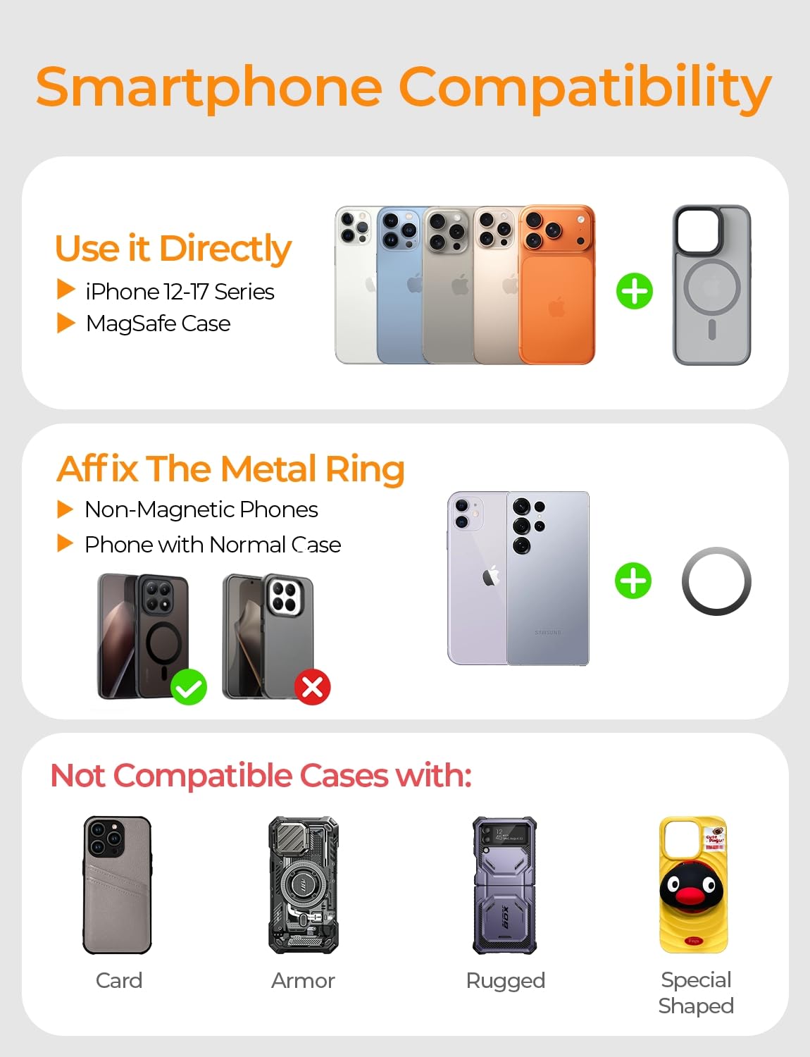 LISEN Car Phone Holder Car for Magsafe Magnetic Car Mount [2026 NEW Stable] Vacuum Magnetic Phone Holder Adjustable Cars Accessories Suction Dashboard Mount for iPhone 17 Pro Max 16 15 14 13 12 - Available at All In One Marketplace Canada