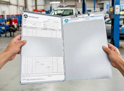 Westcott Side-Hinged Sheet Holder, Letter Size (9" x 12"), Durable Aluminum Clipboard Folder with Steel Clips, 30-Page Capacity, Secure Document Storage for Office, Field, and Industrial Use (38012) Westcott