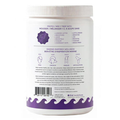 Landish Marine Collagen Beauty Blend Powder, Skin Hair Nails, 30 Servings