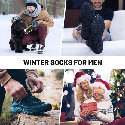 SIMIYA 5 Pairs Merino Wool Socks Extra Thick for Winter Cold Weather 🍁 All In One Marketplace Canada