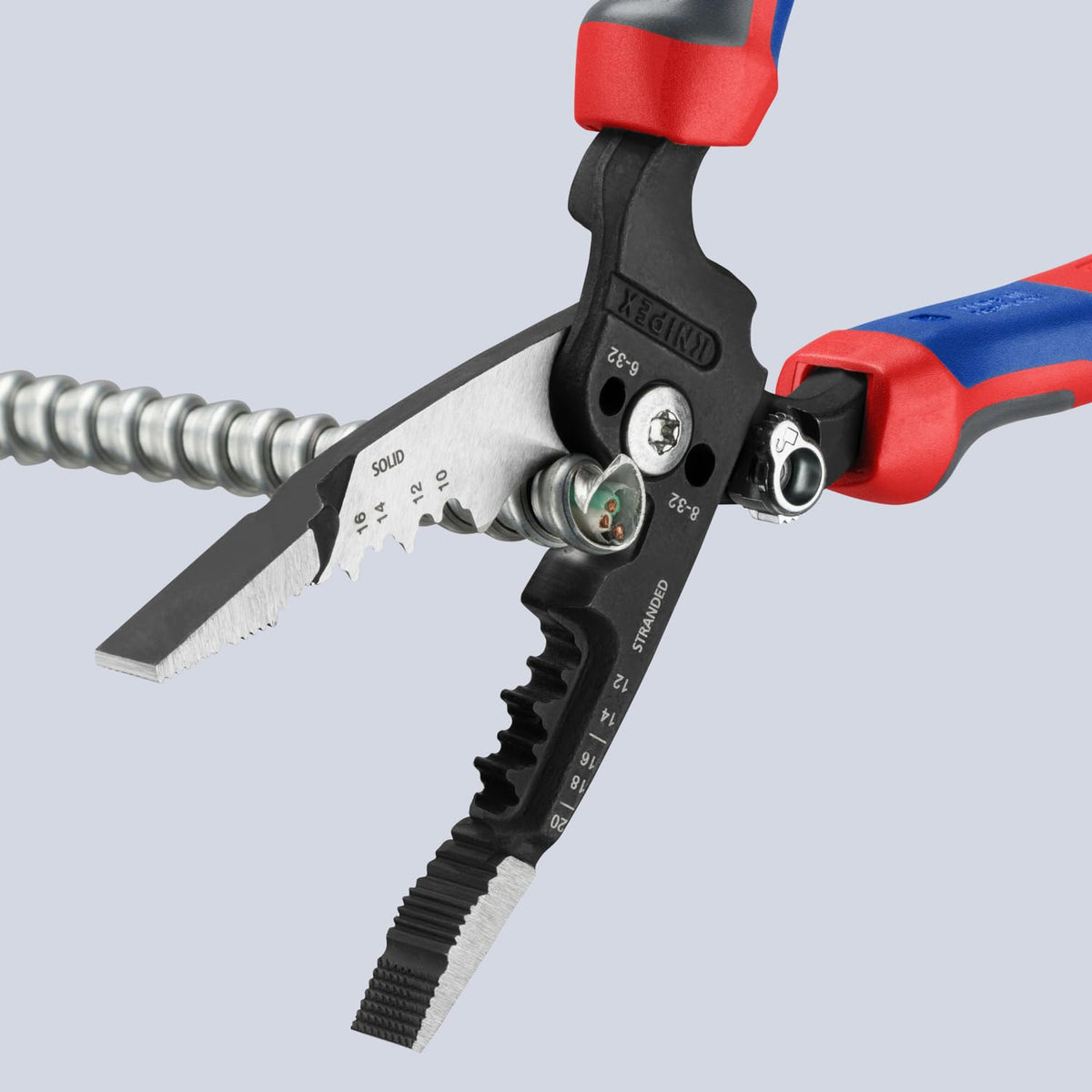 KNIPEX Tools 13 72 8 Forged Wire Stripper 10-20 AWG, 8"