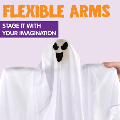 JOYIN 3 PCS Halloween Party Decorations 27.5" Hanging Ghosts, Cute Flying Ghosts for Front Yard Patio Lawn Garden Party Décor and Holiday Decorations 🍁 All In One Marketplace Canada