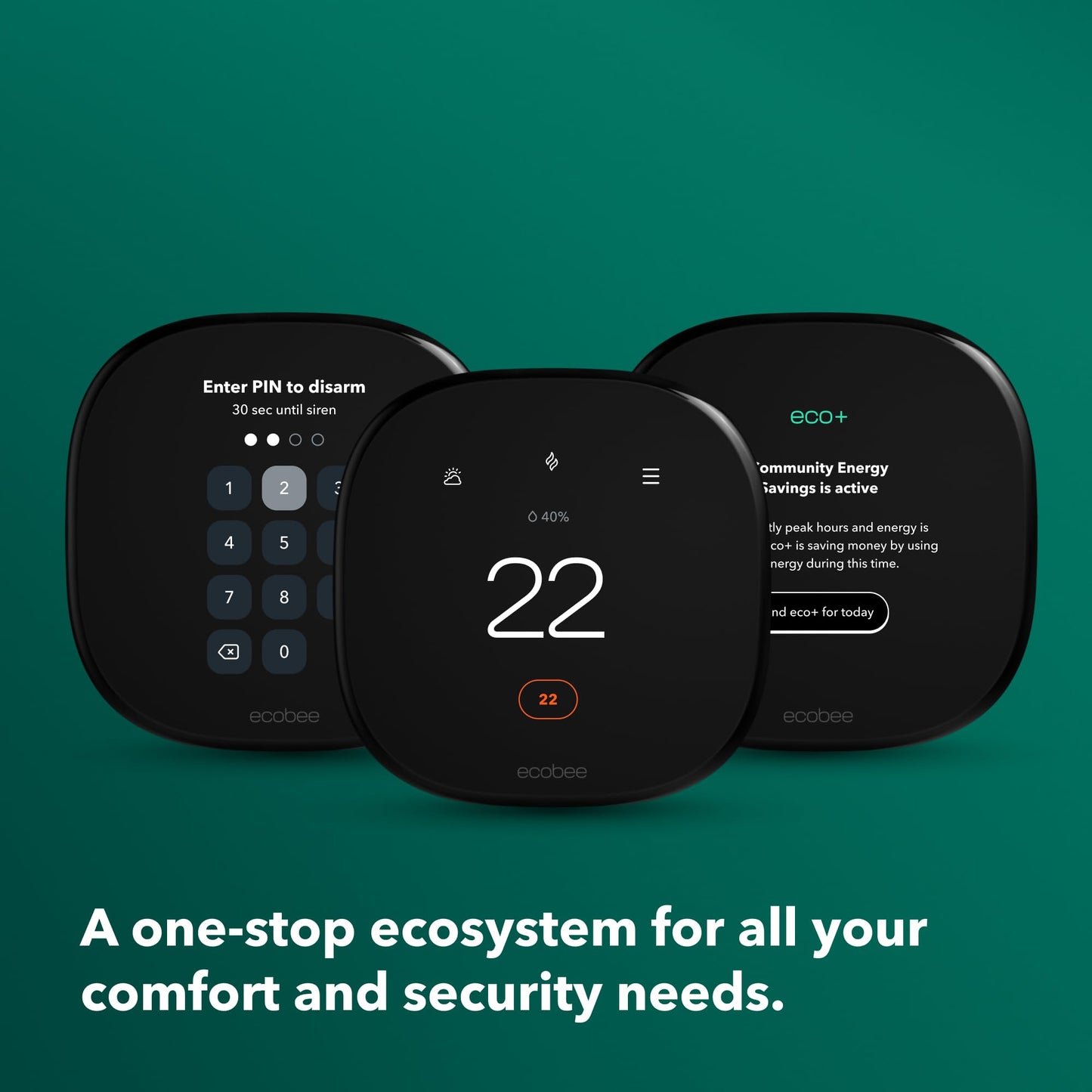 ecobee New Smart Thermostat Enhanced - Programmable Wifi Thermostat - Works with Siri, Alexa, Google Assistant - Energy Star Certified - Smart Home - Available at All In One Marketplace Canada