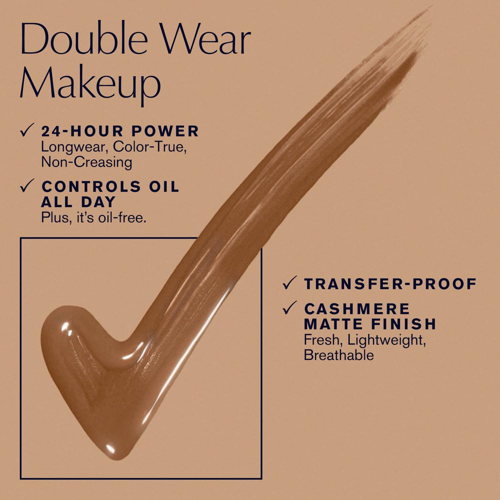 Estée Lauder Double Wear Stay-in-Place 24-Hour Long-Wear Matte Foundation, 30 ml, 1N2 Ecru Estee Lauder