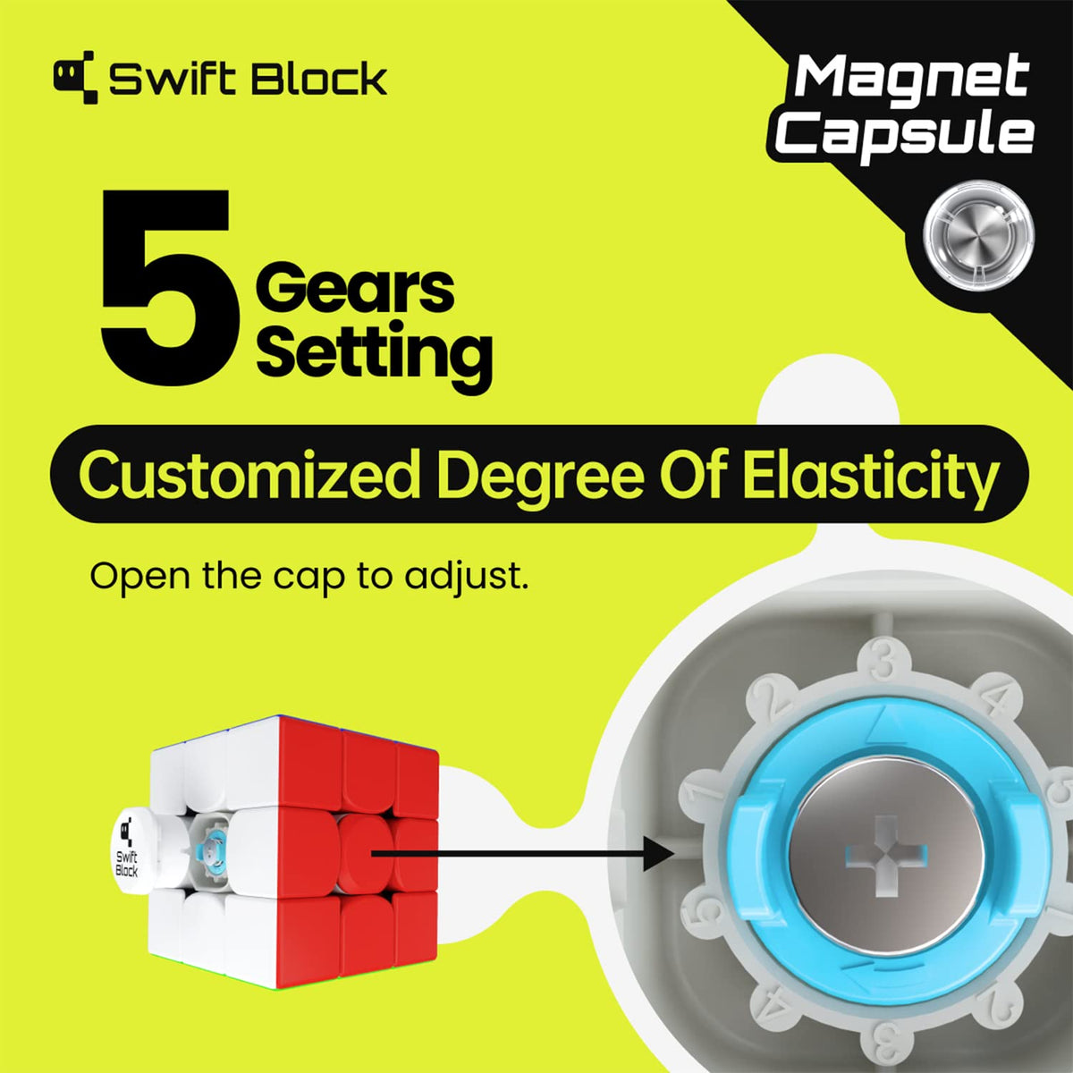 Swift Block 355S Speed Cube 3x3 Magnetic 55mm Small Size for Kids Beginners 🍁 All In One Marketplace Canada
