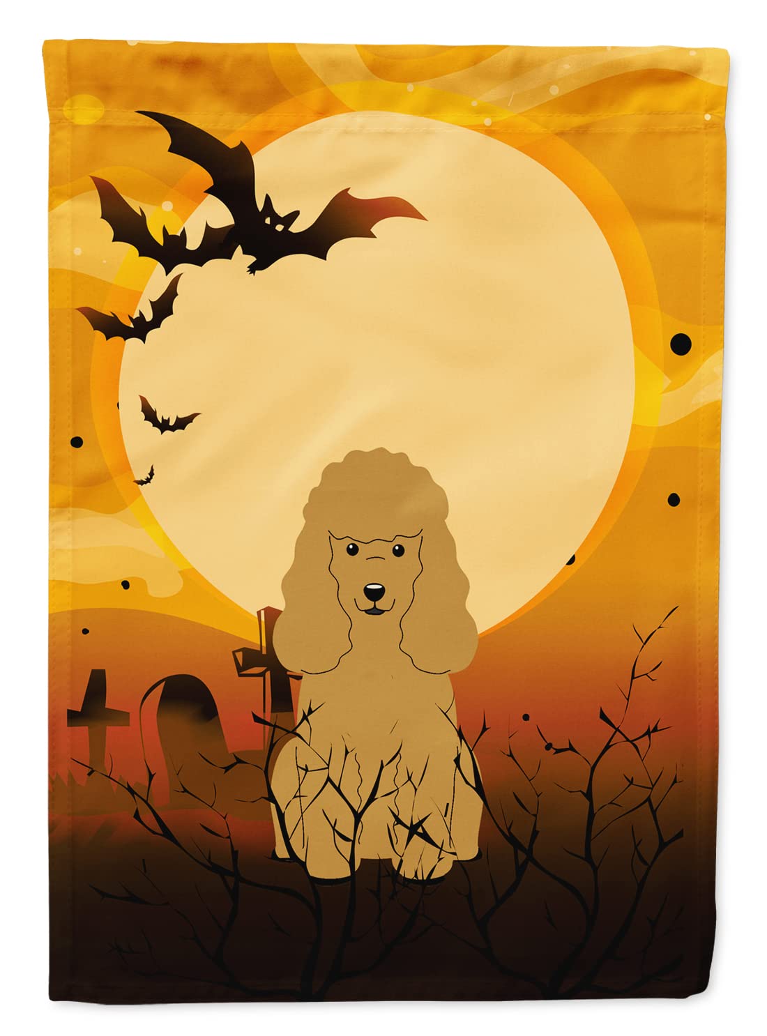 Drapeau de jardin Caroline's Treasures BB4335GF Halloween Caniche Fauve, Petit, Multicolore