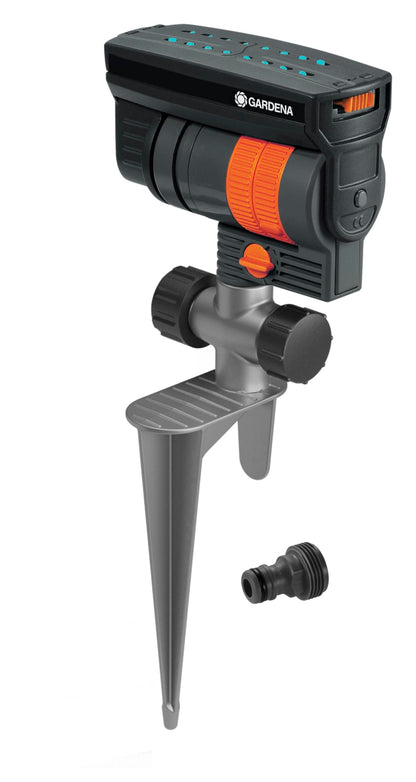 Gardena ZoomMaxx Oscillating Sprinkler on Metal Step Spike GARDENA