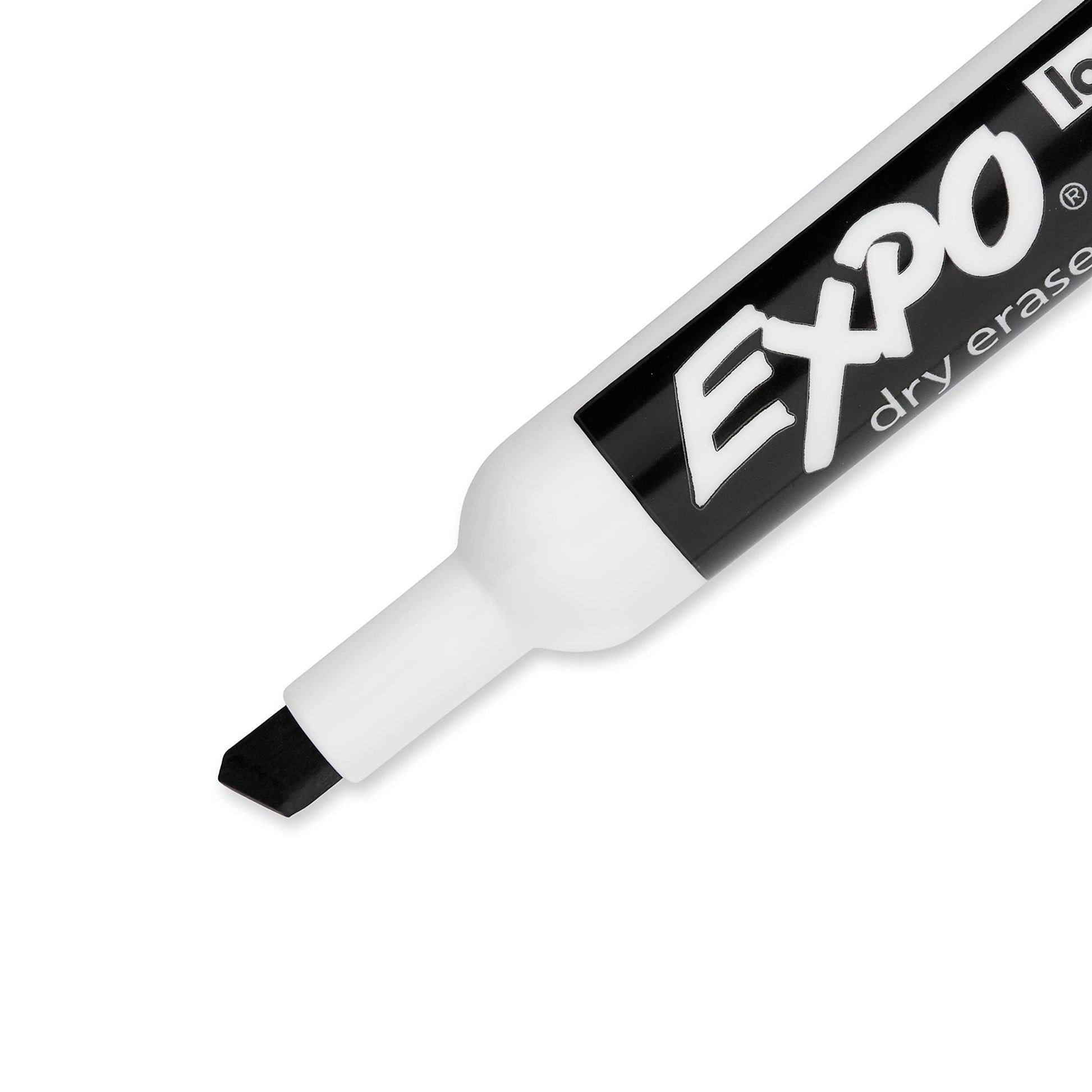 Expo Low Odour Dry Erase Markers, Chisel Tip, Black, 36 Count Expo