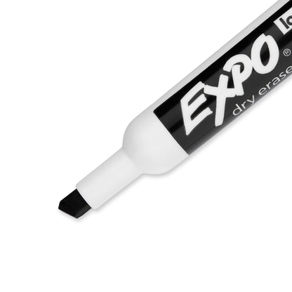 Expo Low Odour Dry Erase Markers, Chisel Tip, Black, 36 Count Expo