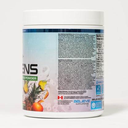 Believe Supplements Superfoods+Greens - Superfood Blend | Boost Energy, Immunity, and Digestion | Rich in Antioxidants & Essential Nutrients! (30 Servings (Pack of 1), Pineapple Mango) Believe Supplements