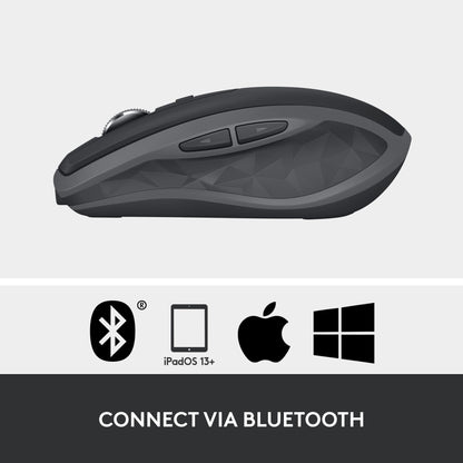 Logitech MX Anywhere 2S Bluetooth Edition Compact Wireless Mouse No USB