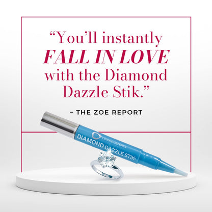 Connoisseurs 1050 Diamond Dazzle Stik – Portable Ring Cleaner Pen for Wedding Bands, Engagement Rings, Gemstones & Fine Jewelry – Safe & Easy At-Home Jewelry Cleaner (Single Pen) - Available at All In One Marketplace Canada