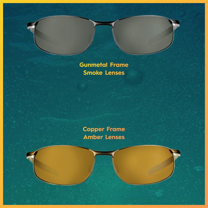 Flying Fisherman San Jose Polarized Sunglasses | Perfect for Driving, Fishing & Boating | 100% UV Protection | Gunmetal Frames/Smoke Lenses Flying Fisherman