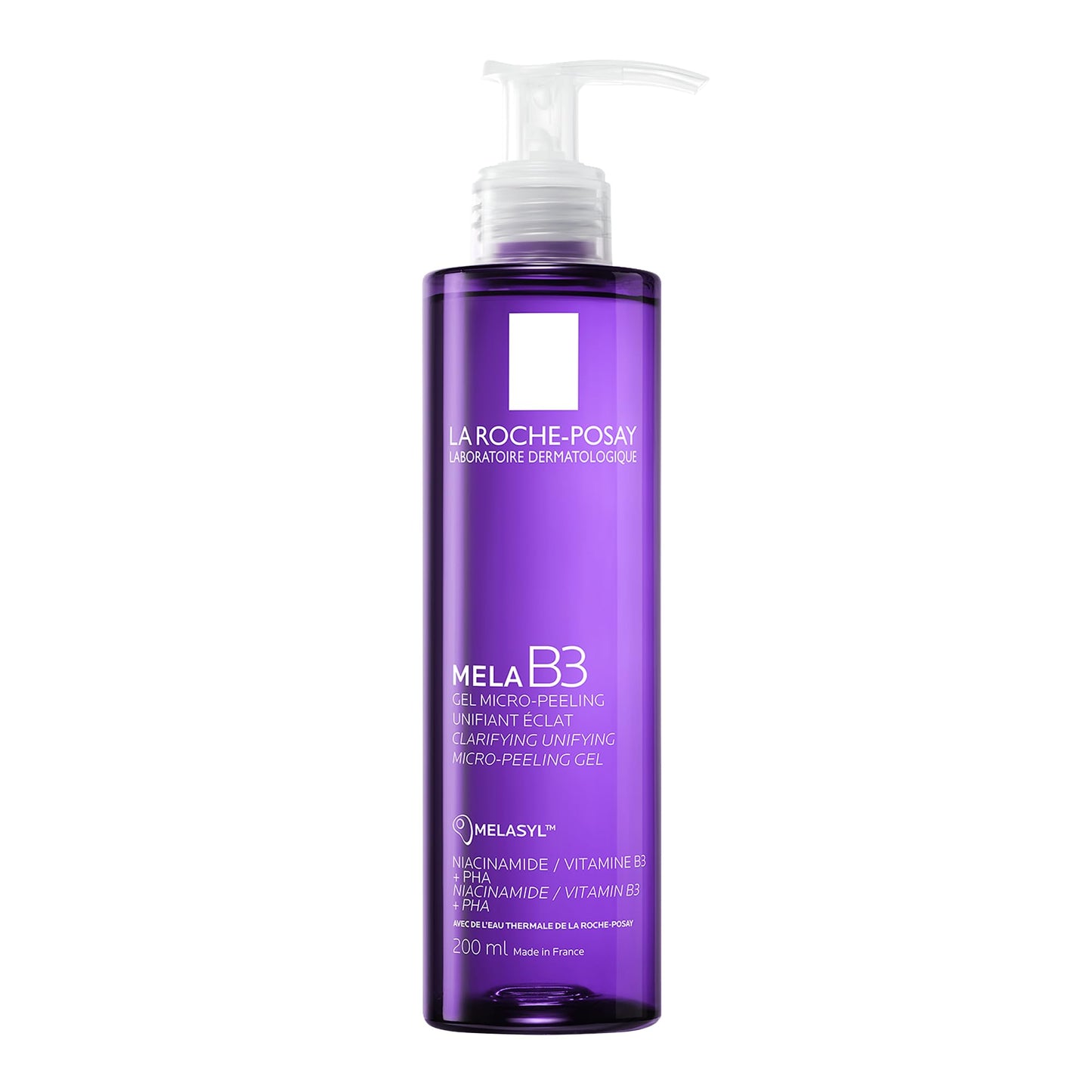 La Roche-Posay Purifying Face Wash, Mela B3 Anti-Aging Micro-Peeling Facial Cleanser with Melasyl & Niacinamide, Purifies & Cleanses Skin without Drying. Dermatologist Recommended, 200mL - Available at All In One Marketplace Canada