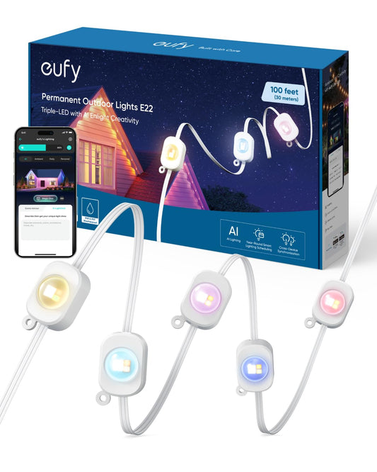Anker eufy Permanent Outdoor Lights E22, 100 ft with 60 Triple-LED Lights 🍁 All In One Marketplace Canada