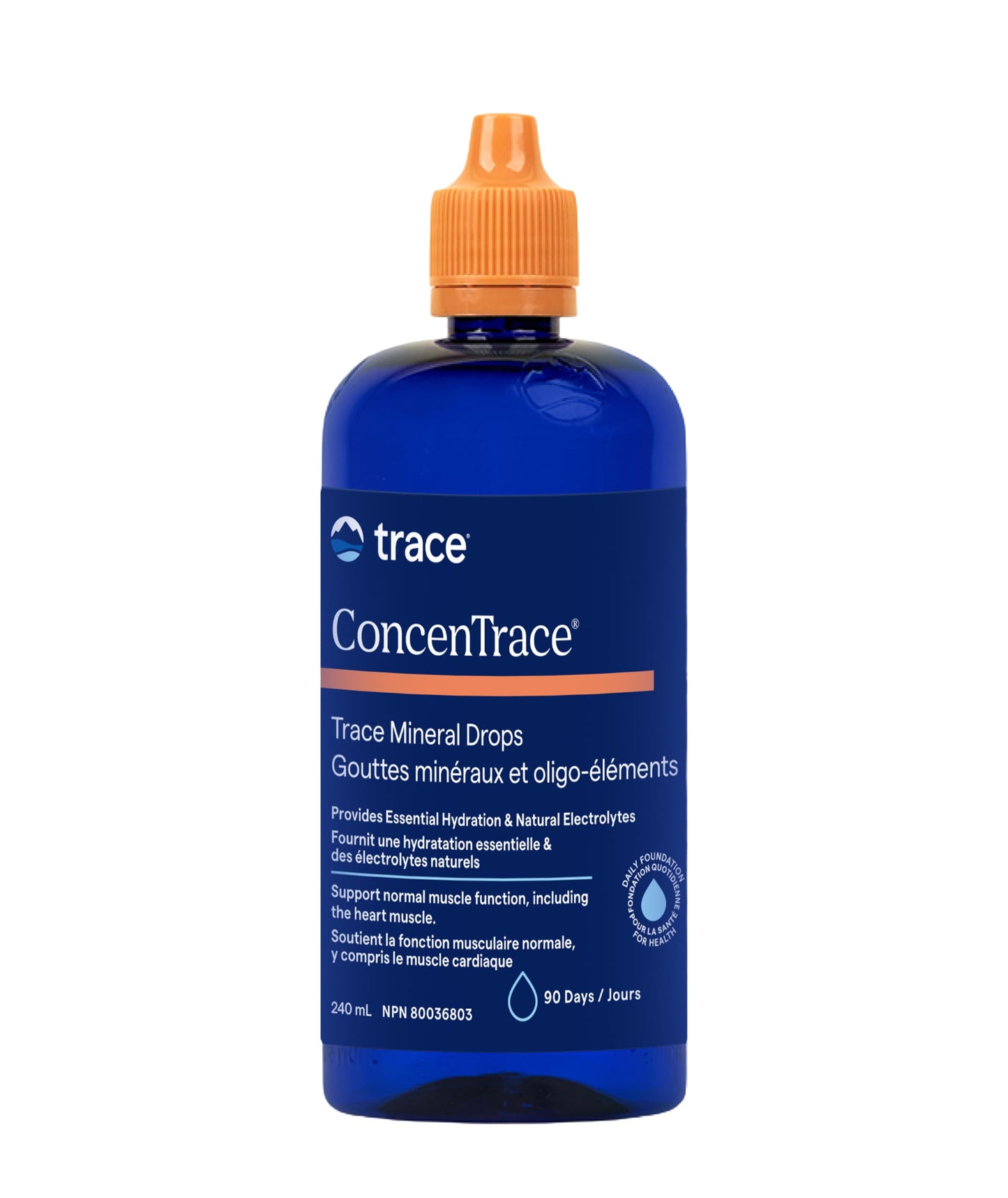 Trace Minerals ConcenTrace Drops - 240 ml, 96 Day Supply, Unflavored - Full Spectrum Minerals - Ionic Liquid Magnesium, Chloride & Potassium Electrolytes - Low Sodium Hydration Trace Minerals