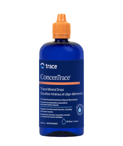 Trace Minerals ConcenTrace Drops - 240 ml, 96 Day Supply, Unflavored - Full Spectrum Minerals - Ionic Liquid Magnesium, Chloride & Potassium Electrolytes - Low Sodium Hydration Trace Minerals