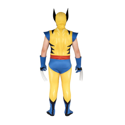 MARVEL Wolverine Official Adult Deluxe Zentai Halloween Costume-Deluxe Spandex Suit with Gloves X-Large