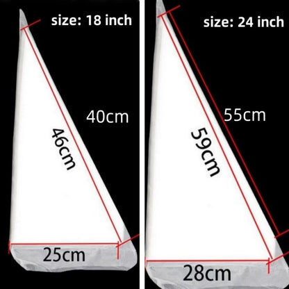 AMBESTAR 24 Inch Extra Large Piping Bags, Thickened 100Pcs/Set Disposable Clear Plastic Icing Piping Bags, Food Grade for Dessert, Cupcake, Pastry, Candy Decorating, Cookies, Cake Decoration 🍁 All In One Marketplace Canada