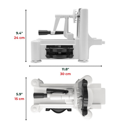 Starfrit Spiralizer, 4 Blades, Veggie Noodle Maker, Suction Base Starfrit