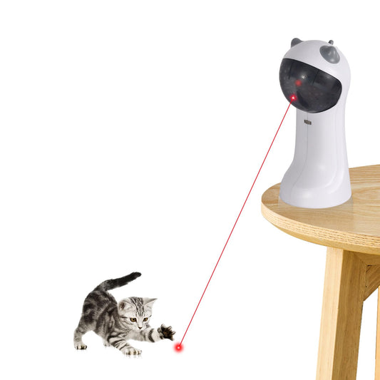 TBTeek Cat Toy, Automatic Motion-Activated, 5 Fun Patterns, 4 Speed Modes, Adjustable Light Angles, Random Rotating Trajectory, Rechargeable - Available at All In One Marketplace Canada