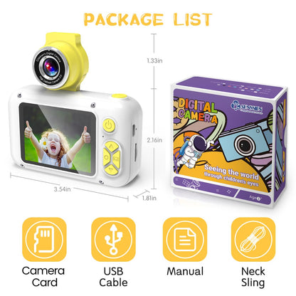 ARNSSIEN Kids Camera with Video,180°Flip Lens,2.4" Selfie Camera for Kids 🍁 All In One Marketplace Canada