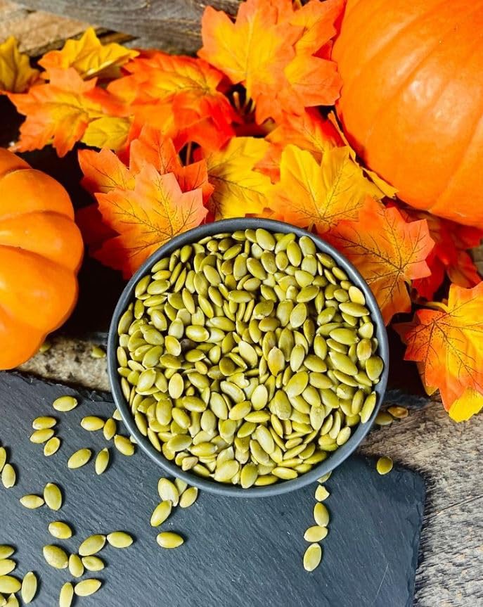 Bassé Organic Dry Roasted Pumpkin Seeds (Shelled), 1.2kg