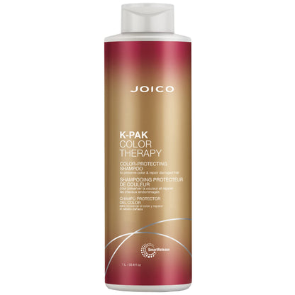 Joico K-Pak Color Therapy Color Protecting Shampoo, for Damaged, Colour Intensity, Heat Protectant with Argan and Keratin, Sulfate Free Joico