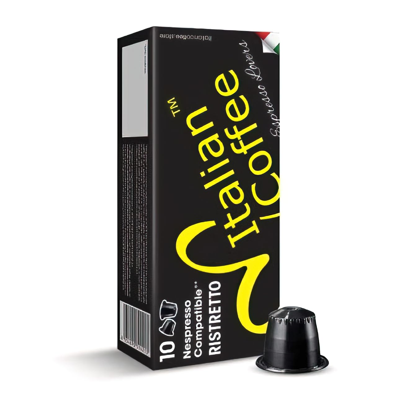 100 Ristretto Espresso Pods – Italian Coffee for Nespresso Original Machines
