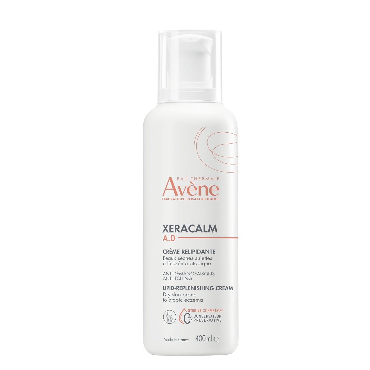 Eau Thermale Avene XeraCalm a.d lipid-replenishing cream, eczema moisturizer, 400 ml EAU THERMALE AVENE