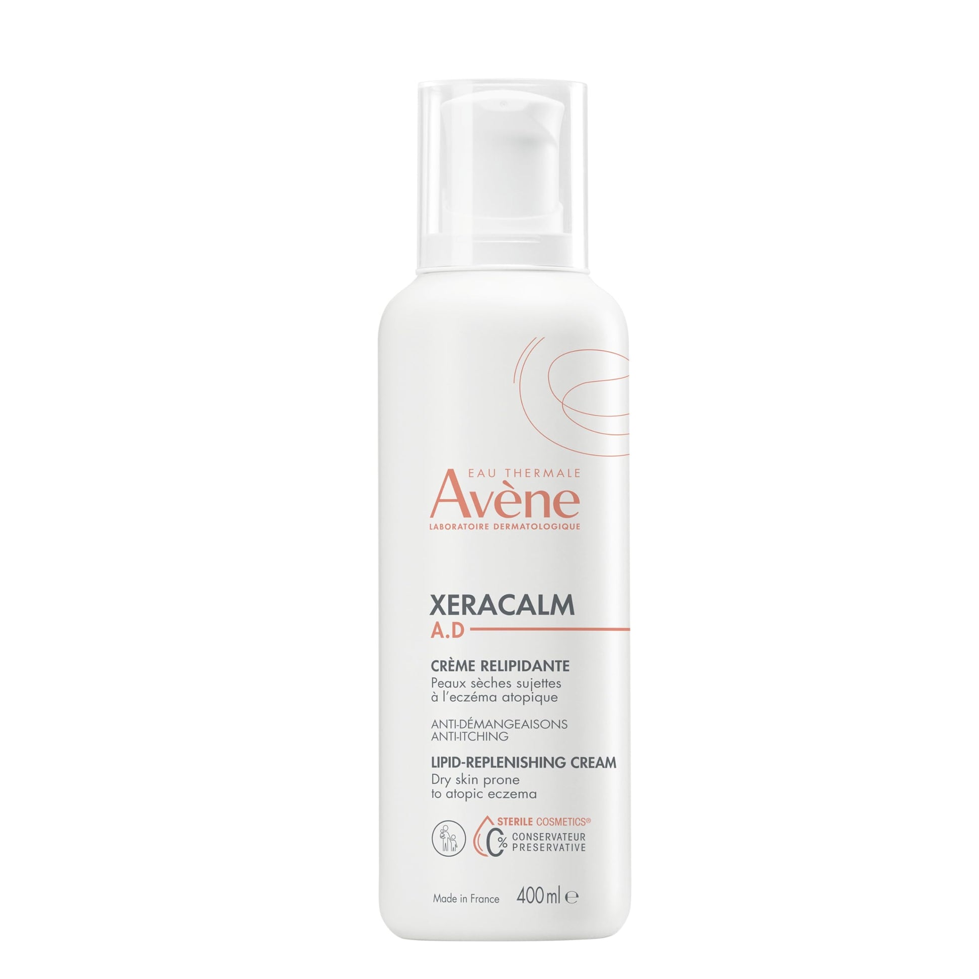 Eau Thermale Avene XeraCalm a.d lipid-replenishing cream, eczema moisturizer, 400 ml EAU THERMALE AVENE