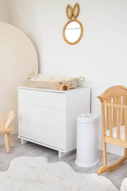 Ubbi Steel Diaper Pail, White, 2.34 ounces 🍁 All In One Marketplace Canada