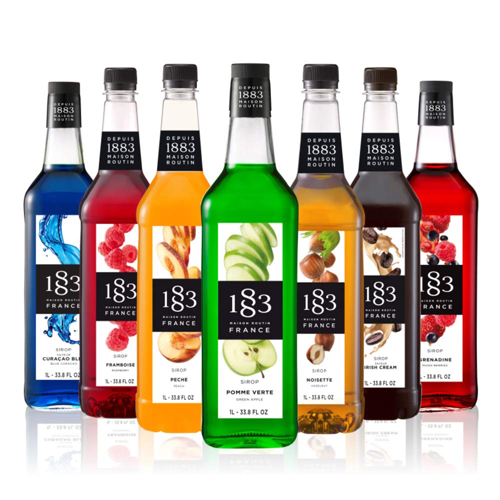 Maison Routin 1883 Vanilla Syrup, Pet Bottle 1000 Milliliter