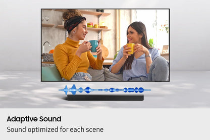 Samsung Sound Bar HW-B550F/ZC, 2.1 Channel, Subwoofer, 300 watts, Surround Sound, Bass Boost, Dolby Digital, DTS Virtual:X, Adaptive Sound, Bluetooth, HDMI ARC, Game Mode, Soundbar