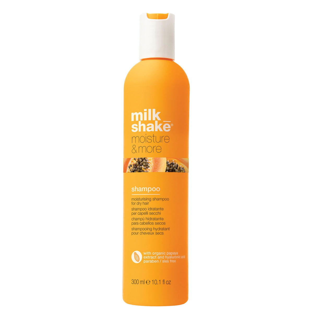 milk_shake Moisture & More Shampoo - Moisturizing Shampoo for Dry, Dull Hair | Restores Moisture and Shine | Tropical Scent | 10.1 Fl Oz (300 ml)