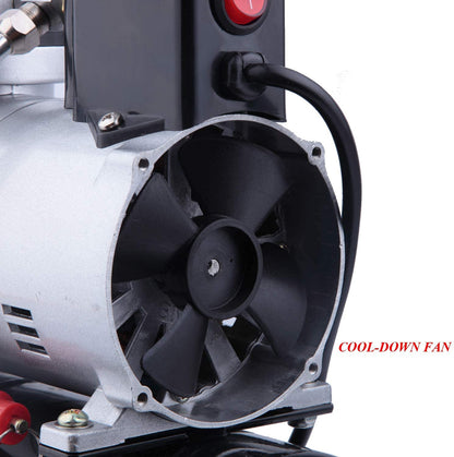 Timbertech Professional Upgraded Piston Airbrush Compressor with Motor Cool Down Fan ABPST08, Max 57PSI, Quiet Airbrush Compressor with Tank for Airbrush Paint, Nails, Tattoo, Makeup, Cake Painting 🍁 All In One Marketplace Canada