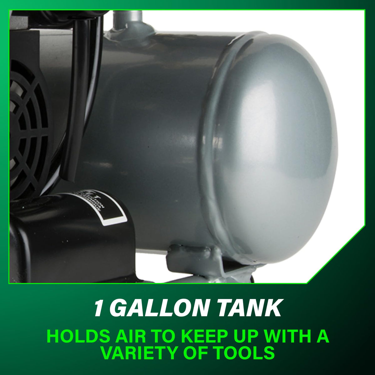 Metabo HPT Quiet Air Compressor | 125 PSI | 1 Gallon | EC28MM