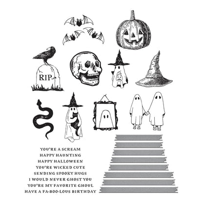 Plaques à embosser Spellbinders Halloween Icons, métal