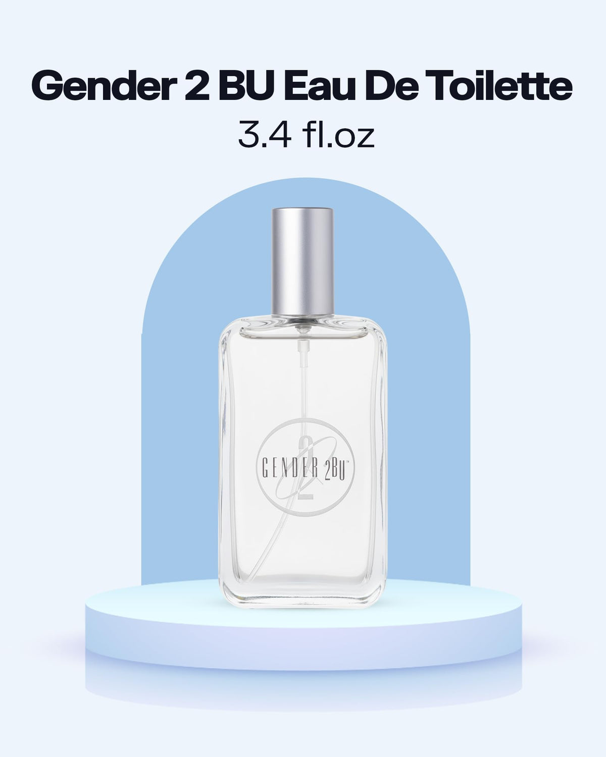 PB ParfumsBelcam Gender 2BU Eau de Toilette Spray – Fresh Oriental Unisex Fragrance with Bergamot, Mandarin & White Musk – Clean Modern Scent for Him or Her, Everyday Signature Perfume, 3.4 Fl Oz