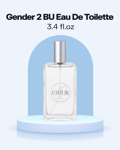 PB ParfumsBelcam Gender 2BU Eau de Toilette Spray – Fresh Oriental Unisex Fragrance with Bergamot, Mandarin & White Musk – Clean Modern Scent for Him or Her, Everyday Signature Perfume, 3.4 Fl Oz