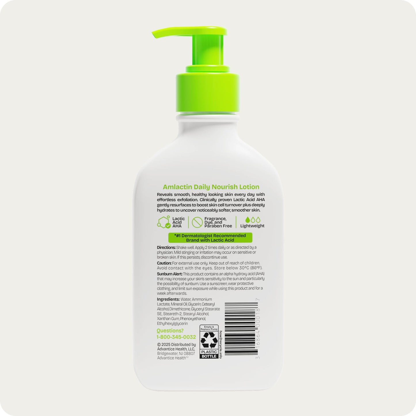 Sandoz Amlactin Daily Moisturizing Body Lotion 12%, Twin Pack - Available at All In One Marketplace Canada